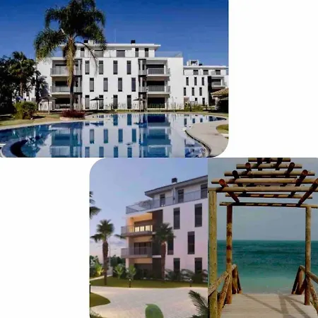 Apartamento Primera Linea De Playa Con Piscina Apartamento Rota